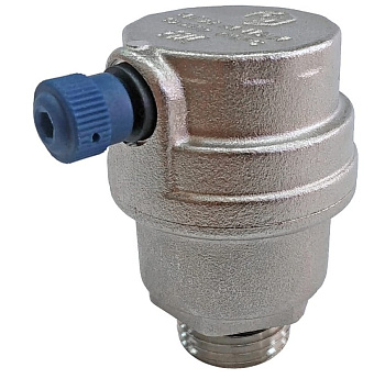 Воздухоотводчик автомат.1/2 боковой выпуск никелированный STOUT